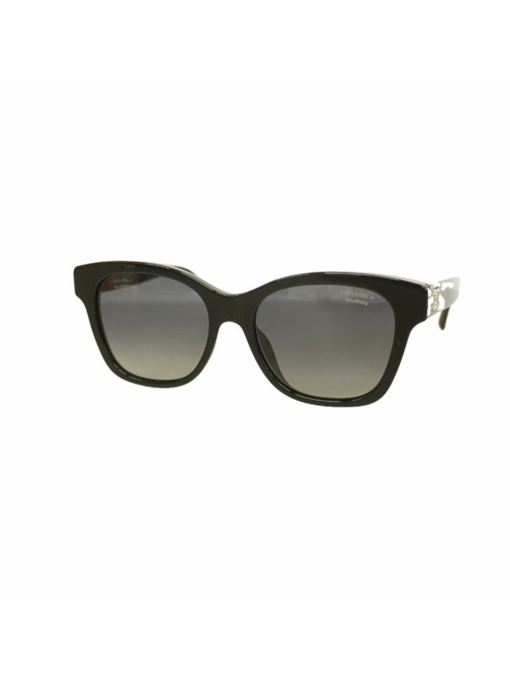 Chanel Sunglasses Acetate Black Champagne Gold Eyewear